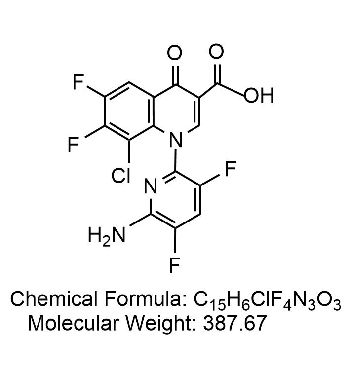 1-(6-Amino-3,5-difluoro-2-pyridinyl)-8-chloro-6,7-difluoro-1,4-dihydro-4-oxo-3-quinolinecarboxylic Acid