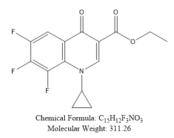 1-cyclopropyl-6,7,8-trifluoro-1,4-dihydro-4-oxo-3-quinoline Carboxylic Acid Ethyl Ester C15H12F3NO3 CAS No.: 94242-51-0