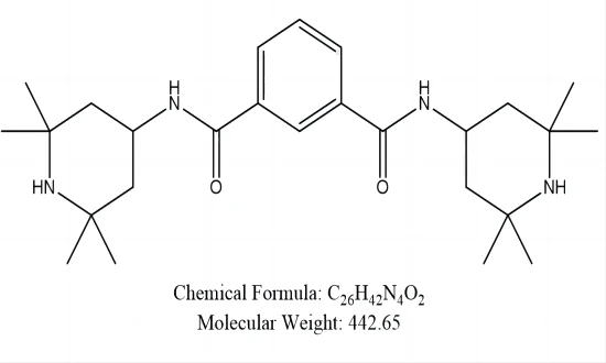 N,N'-Bis(2,2,6,6-tetramethyl-4-piperidinyl)-1,3-benzenedicarboxamide CAS No.: 42774-15-2