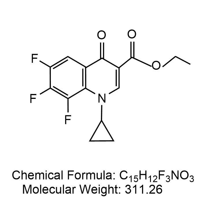 1-cyclopropyl-678-trifluoro-14-dihydro-4-oxo-3-quinoline carboxylic acid ethyl ester CAS No94242-51-0