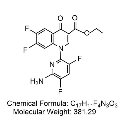 1-6-amino-35-difluoro-2-pyridinyl-67-difluoro-14-dihydro-4-oxo-3-quinolinecarboxylic acid ethyl ester CAS No906088-96-8 1-6-amino-35-difluoro-2-pyridinyl-67-difluoro-14-dihydro-4-oxo-3-quinolinecarboxylic acid ethyl ester CAS No906088-96-8